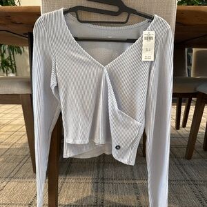 Women’s/girls long sleeve ribbed top